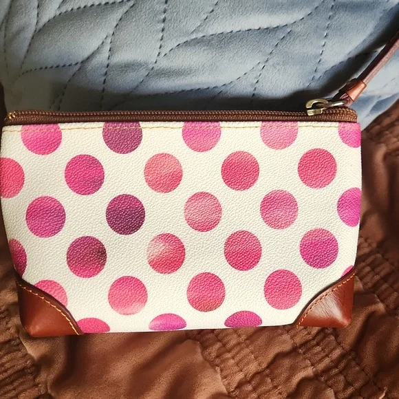 Dooney & Bourke Pink Polka Dot Women's Bag - Picture 2 of 4